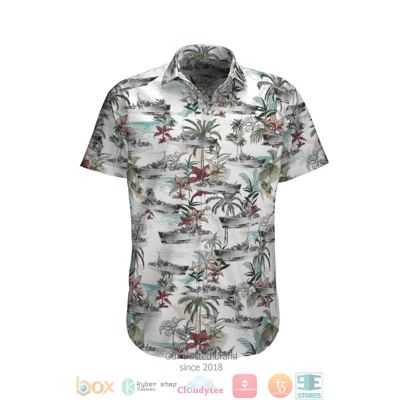 HMAS Bataan I91 Royal Australian Navy Hawaiian Shirt 3 HMAS Bataan I91 Royal Australian Navy Hawaiian Shirt