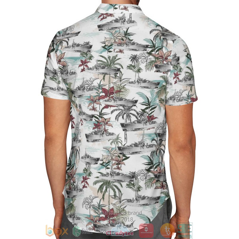HMAS Bataan I91 Royal Australian Navy Hawaiian Shirt 3 HMAS Bataan I91 Royal Australian Navy Hawaiian Shirt 1 2