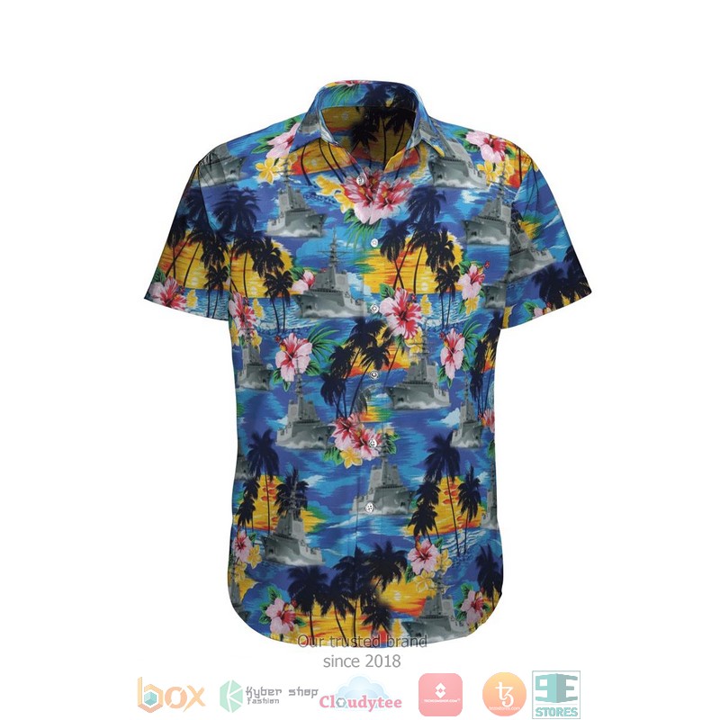HMAS Brisbane DDG 41 Royal Australian Navy Hawaiian Shirt 6 HMAS Brisbane DDG 41 Royal Australian Navy Hawaiian Shirt