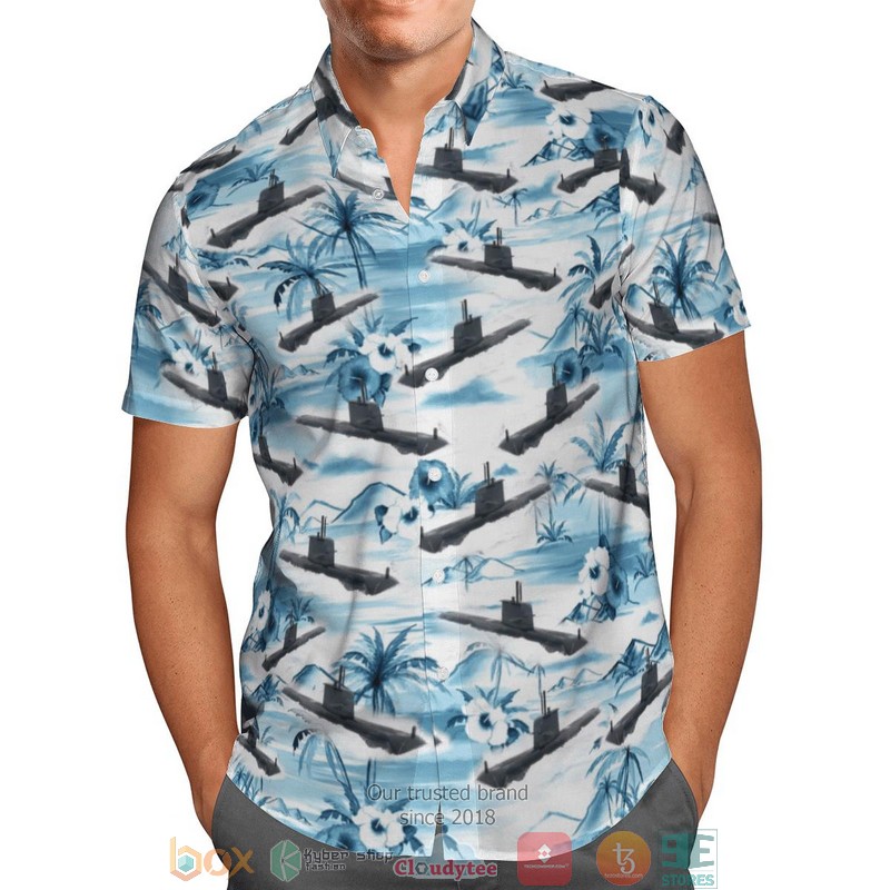 HMAS Collins SSG 73 Royal Australian Navy Hawaiian Shirt 7 HMAS Collins SSG 73 Royal Australian Navy Hawaiian Shirt