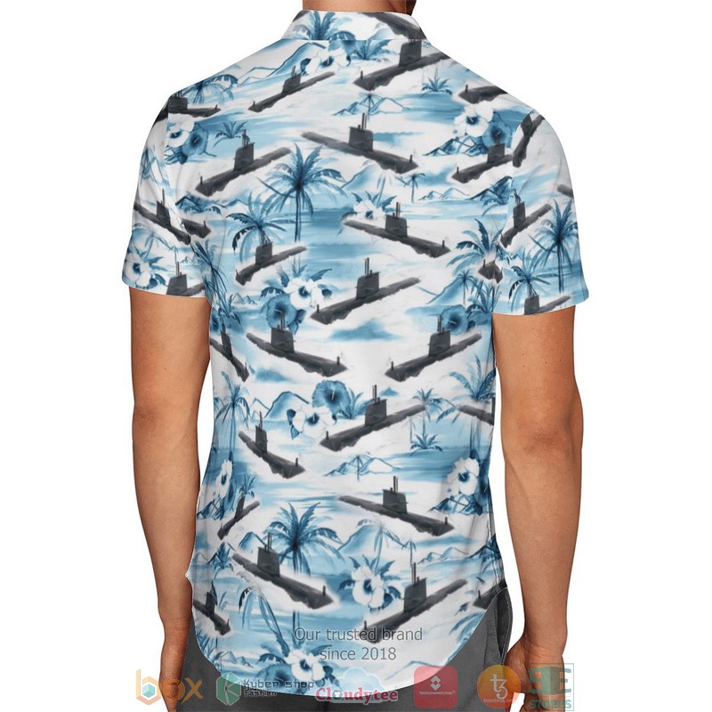 HMAS Collins SSG 73 Royal Australian Navy Hawaiian Shirt 2 HMAS Collins SSG 73 Royal Australian Navy Hawaiian Shirt 1