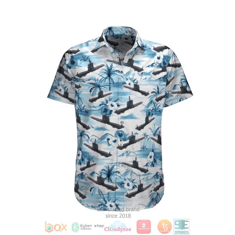 HMAS Collins SSG 73 Royal Australian Navy Hawaiian Shirt 3 HMAS Collins SSG 73 Royal Australian Navy Hawaiian Shirt 1 2