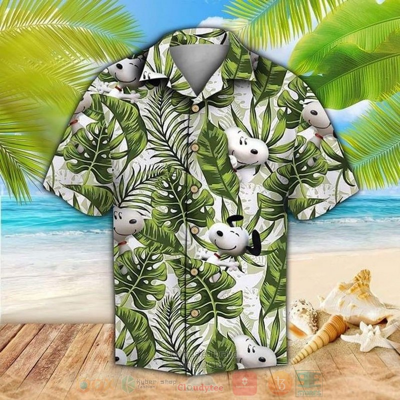 Snoopy Cartoon Peanuts Short Sleeve Hawaiian Shirt
