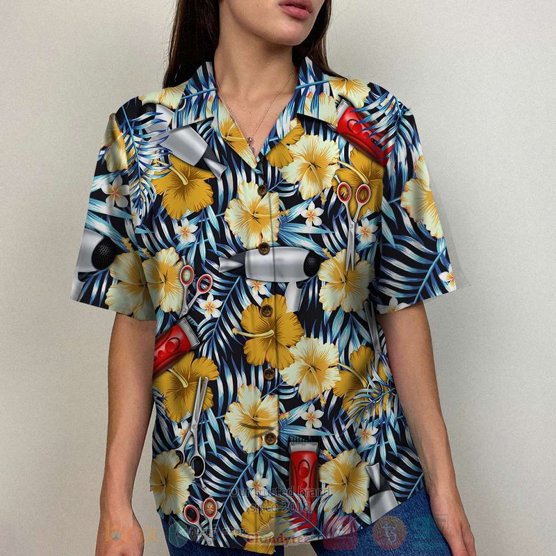 BEST Hairstylist With Flower And Tools 3D Aloha Shirt 2 BEST Hairstylist With Flower And Tools 3D Aloha Shirt word1
