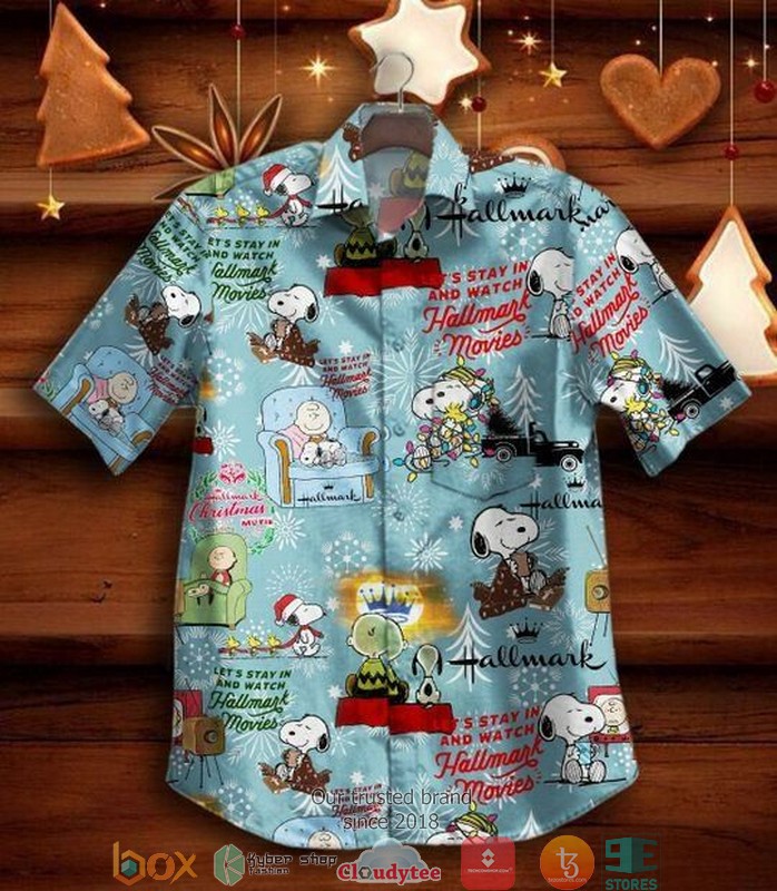 Hallmark Snoopy Short Sleeve Hawaiian Shirt