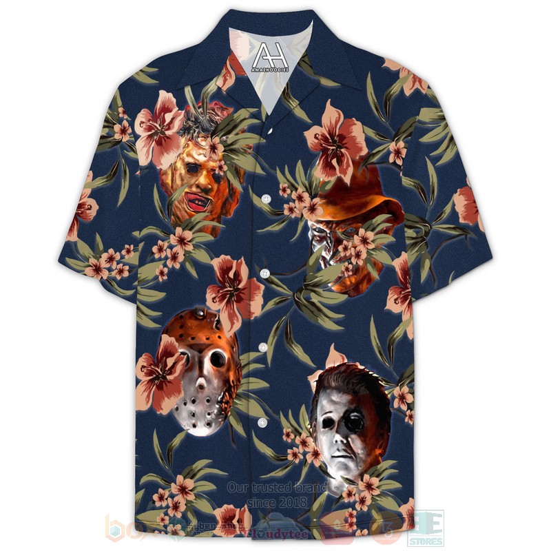 Halloween Horror Villians Hawaiian Shirt