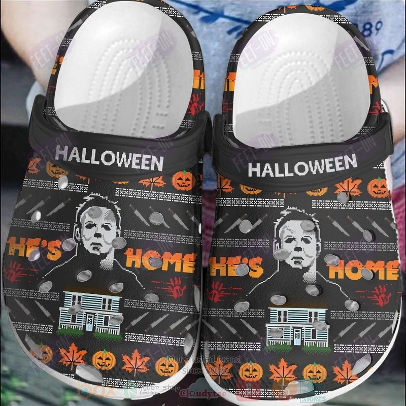 Halloween Pumpkin Michael Myers Crocband Crocs Clog Shoes