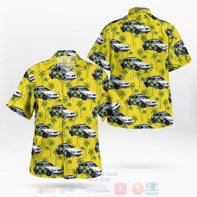BEST Hampshire Constabulary BMW 530d 3D Aloha Shirt word2