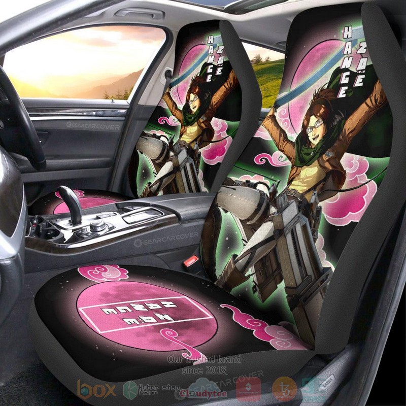 Hange Zoe Attack On Titan Anime Car Seat Cover 1