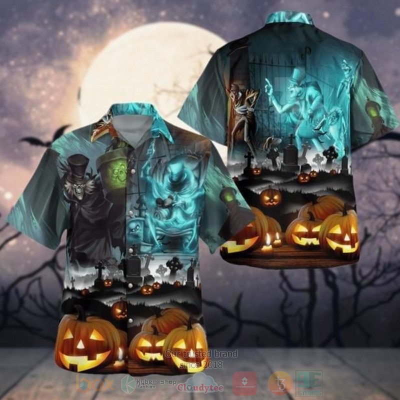 Happy Halloween Short Sleeve Hawaiian Shirt