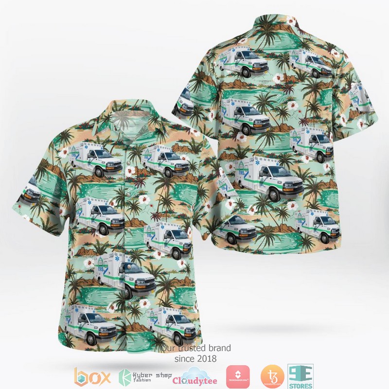 Harney County Oregon Harney District Hospital EMS 3D Hawaii Shirt