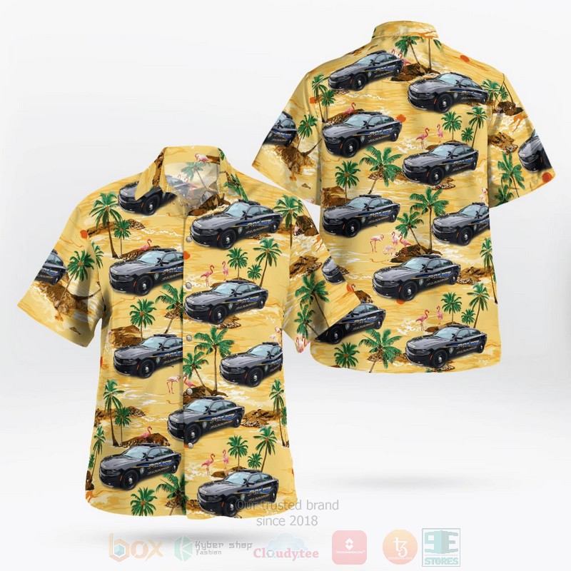 BEST Harrison, Westchester County, New York, Harrison NY Police Department 3D Aloha Shirt word1