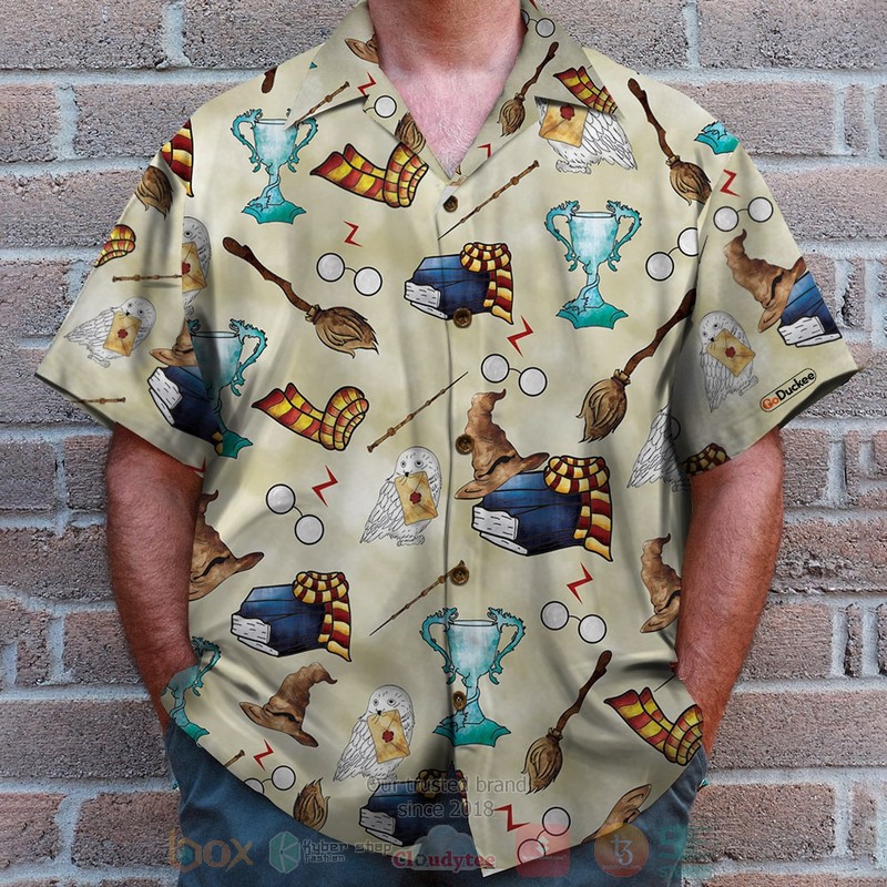 BEST Harry Potter Cream 3D Aloha Shirt 5 BEST Harry Potter Cream 3D Aloha Shirt word1