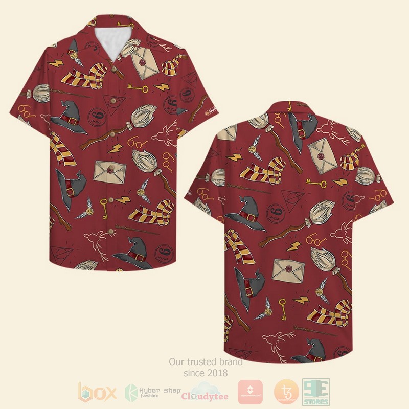 BEST Harry Potter Red 3D Aloha Shirt 12 BEST Harry Potter Red 3D Aloha Shirt word1