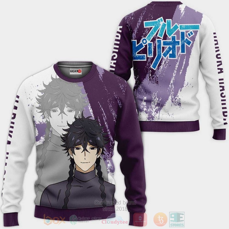 BEST Anime Haruka Hashida Custom Blue Period All Over Print Hoodie-Bomber Jacket 2 Haruka Hashida Custom Anime Blue Period 3D Hoodie Bomber Jacket 1