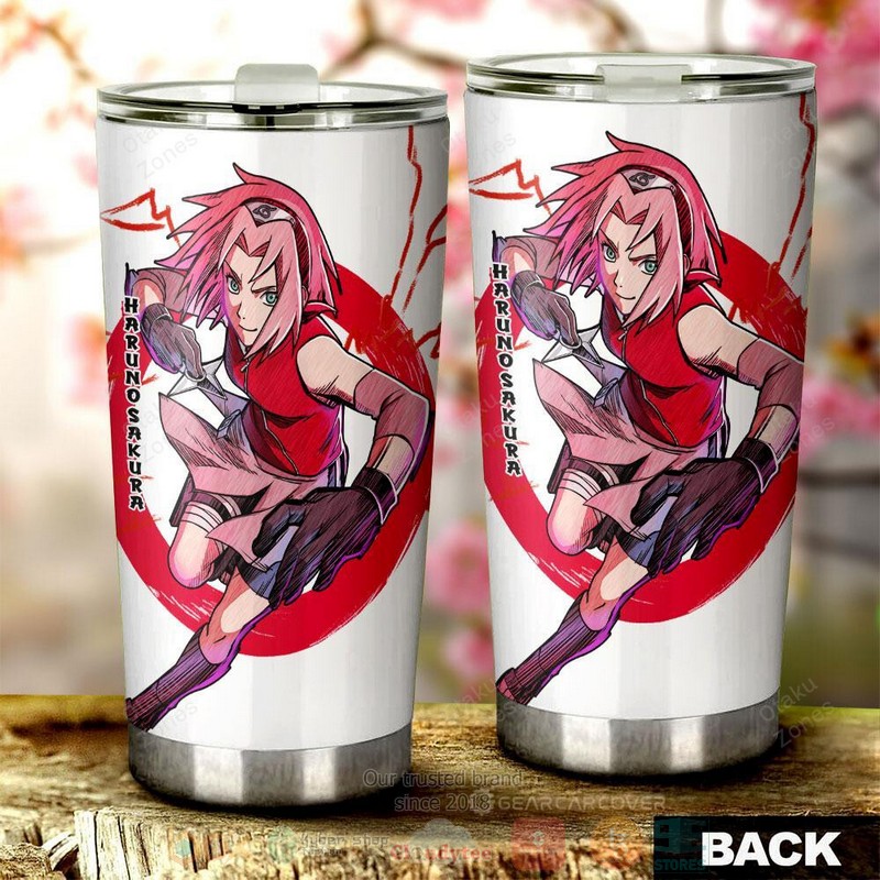 BEST Haruno Sakura Naruto Anime 3D Steel Tumbler 3 Haruno Sakura Naruto Anime Tumbler 1 2