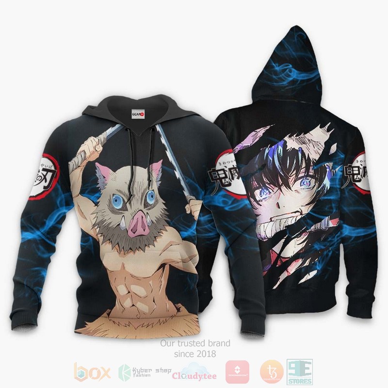 BEST Anime Hashibira Inosuke Custom Kimetsu All Over Print Hoodie-Bomber Jacket 3 Hashibira Inosuke Custom Kimetsu Anime 3D Hoodie Bomber Jacket 1 2