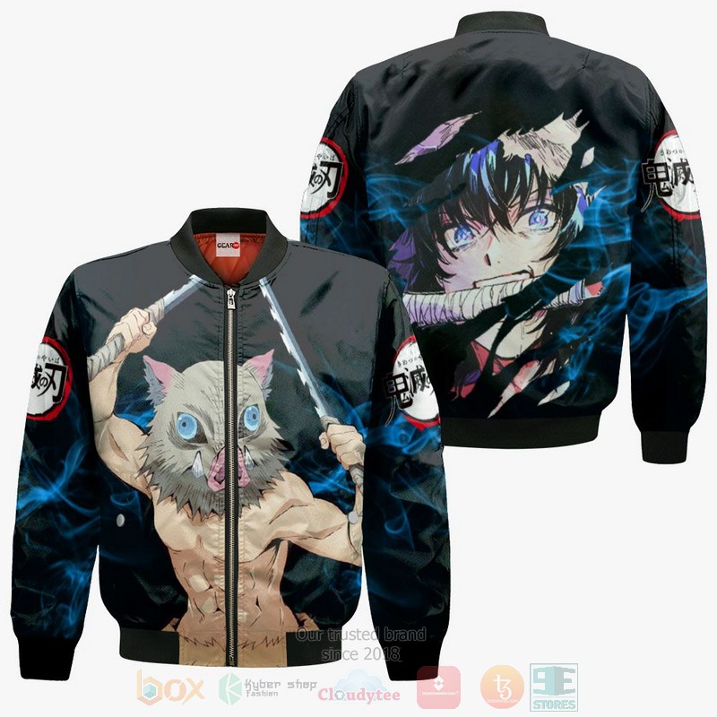 BEST Anime Hashibira Inosuke Custom Kimetsu All Over Print Hoodie-Bomber Jacket 4 Hashibira Inosuke Custom Kimetsu Anime 3D Hoodie Bomber Jacket 1 2 3