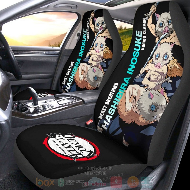 Hashibira Inosuke Demon Slayer Anime Car Seat Cover 1