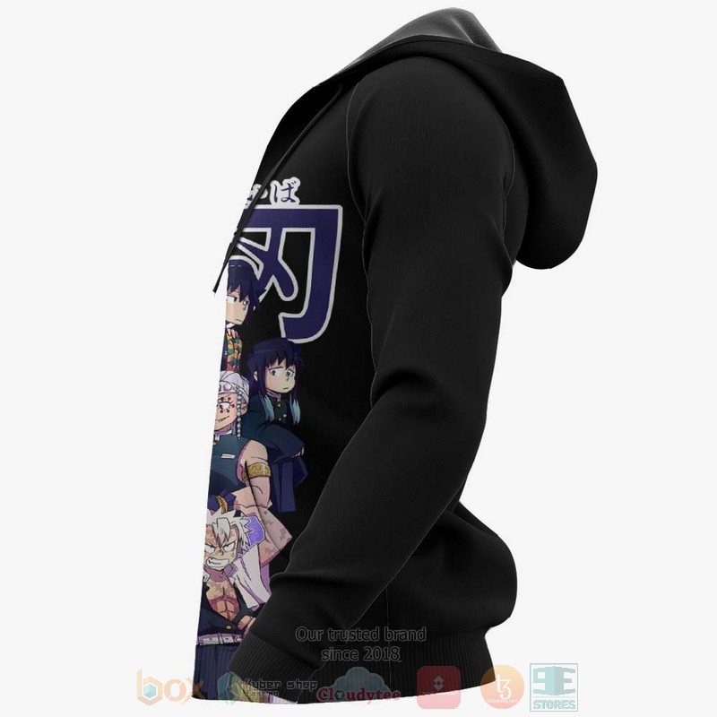 Hashira Team Custom Kimetsu Anime 3D Hoodie Bomber Jacket 1 2 3 4 5