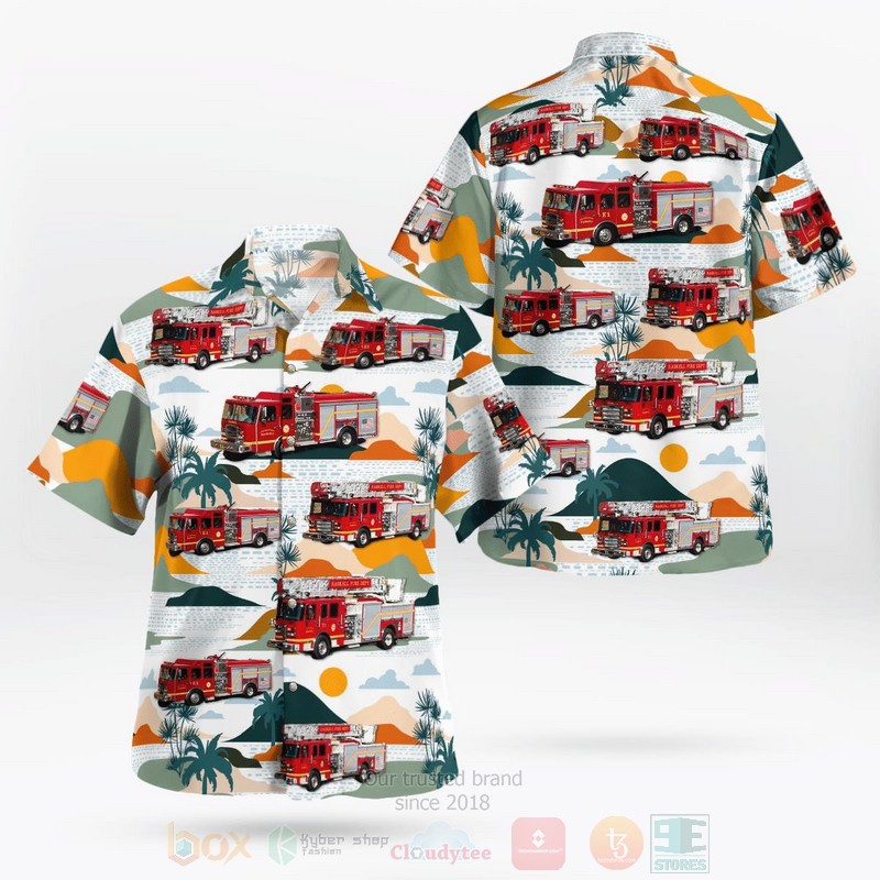 BEST Haskell, Arkansas, Haskell Fire Department 3D Aloha Shirt