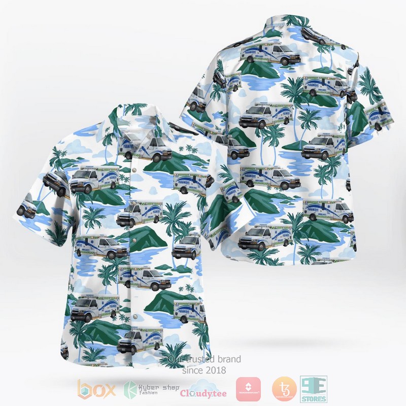 Hastings County Ontario Canada Hastings Quinte Paramedic Service Hawaiian Shirt