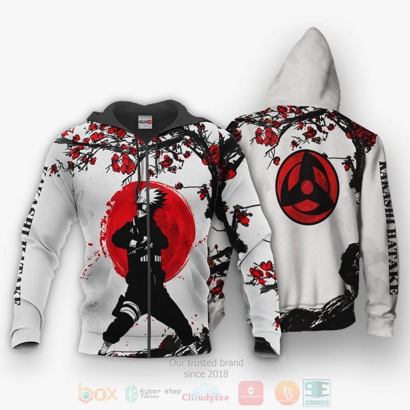 Hatake Kakashi Custom Japan Style Naruto Anime 3D Hoodie Bomber Jacket