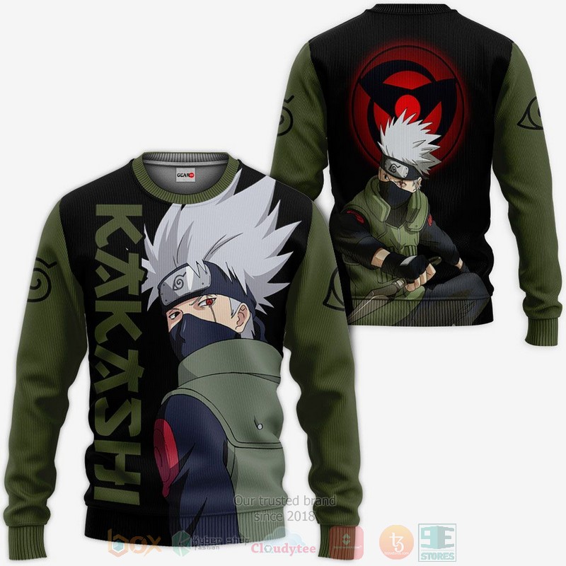 BEST Anime Hatake Kakashi Sharingan Eyes All Over Print Hoodie-Bomber Jacket 2 Hatake Kakashi Sharingan Eyes Anime 3D Hoodie Bomber Jacket 1