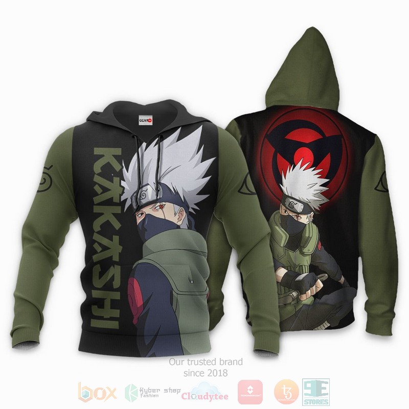 BEST Anime Hatake Kakashi Sharingan Eyes All Over Print Hoodie-Bomber Jacket 3 Hatake Kakashi Sharingan Eyes Anime 3D Hoodie Bomber Jacket 1 2