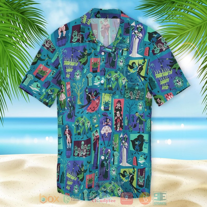 BEST Haunted Mansion Short Sleeve Hawaii Shirt 2 Haunted Mansion Hawaiian Shirt
