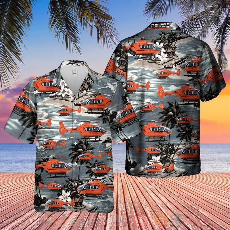 German Air Medical Services Helicopter 1 Hawaiian Shirt