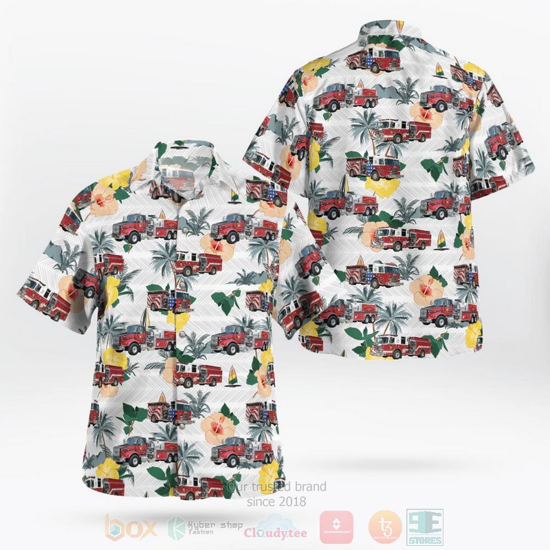 BEST Hedgesville, Berkeley County, Hedgesville Volunteer Fire Company 3D Aloha Shirt word2