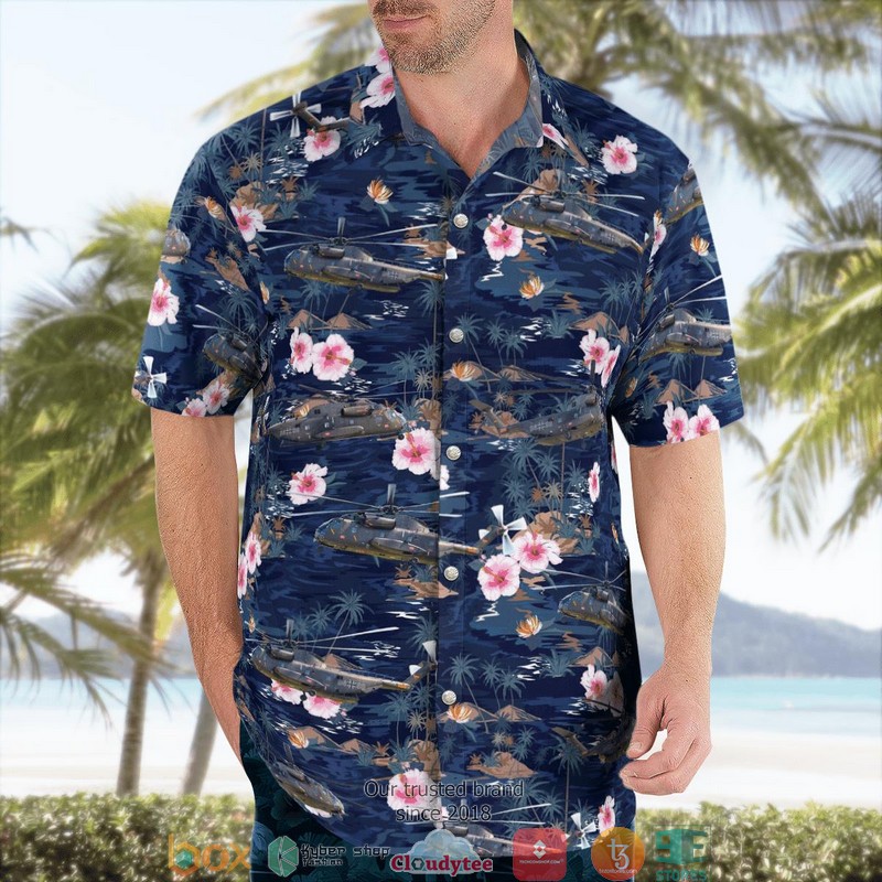 Helicopter Wing 64 CH-53G German Air Force Limited Hawaiian Shirt 3 Helicopter Wing 64 CH-53G German Air Force Limited Hawaiian Shirt word1