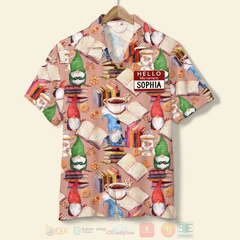 BEST Hello My Name Is-Book And Dwarf Seamless Pattern Custom Name 3D Aloha Shirt word1