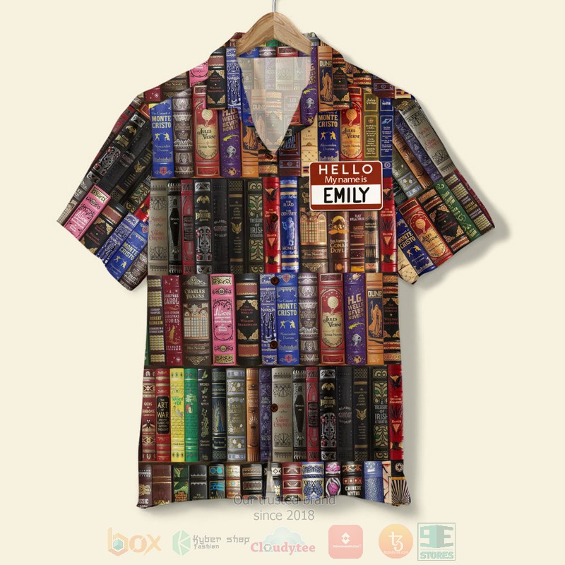 BEST Hello My Name Is-Book Spine Pattern Custom Name 3D Aloha Shirt 5 BEST Hello My Name Is-Book Spine Pattern Custom Name 3D Aloha Shirt word3
