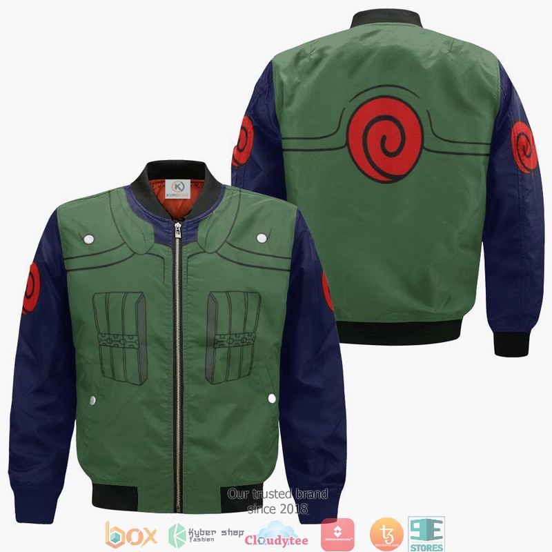Hidden Leaf Village Naruto Anime 3D Bomber jacket