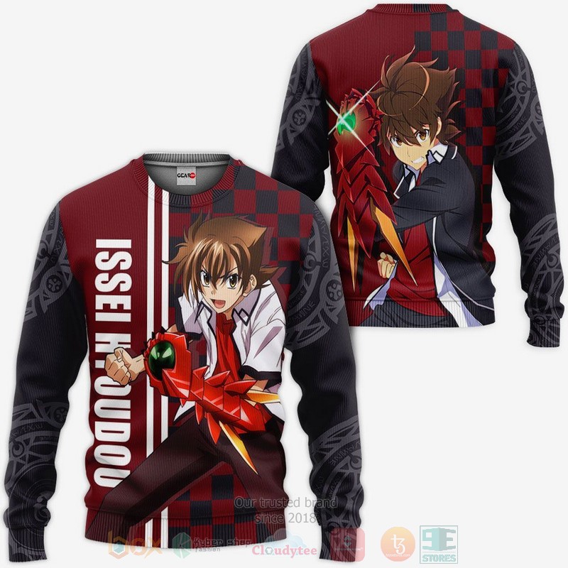 BEST Anime High School DXD Issei Hyoudou All Over Print Hoodie-Bomber Jacket 2 High School DXD Issei Hyoudou Anime 3D Hoodie Bomber Jacket 1
