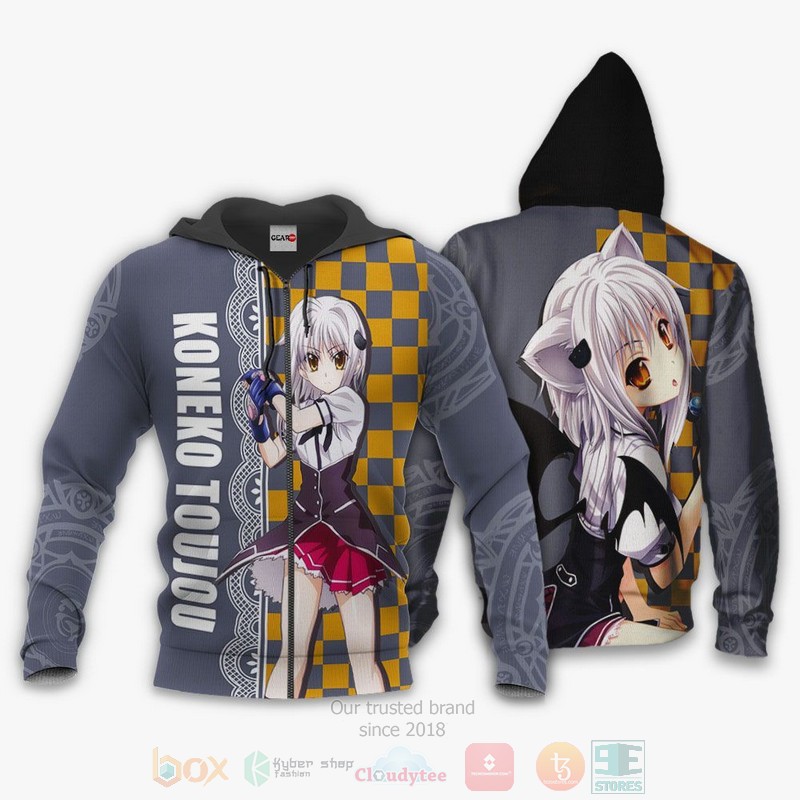 BEST Anime High School DXD Koneko Toujou All Over Print Hoodie-Bomber Jacket 13 High School DXD Koneko Toujou Anime 3D Hoodie Bomber Jacket