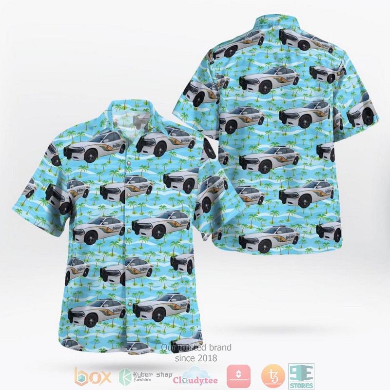 Hillsborough County Sheriff's Office HCSO Dodge Charger Hawaiian shirt word3