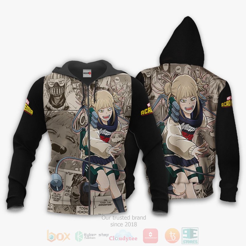 BEST Anime Himiko Toga Custom My Hero Academia All Over Print Hoodie-Bomber Jacket 1 Himiko Toga Custom My Hero Academia Anime 3D Hoodie Bomber Jacket