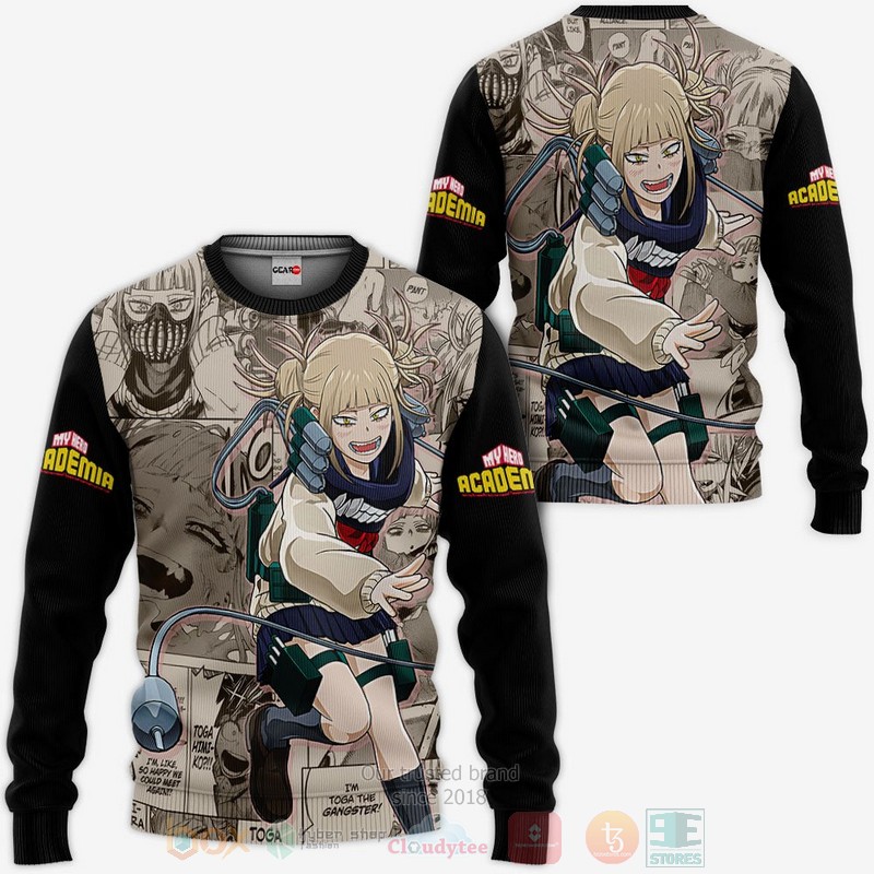 BEST Anime Himiko Toga Custom My Hero Academia All Over Print Hoodie-Bomber Jacket 2 Himiko Toga Custom My Hero Academia Anime 3D Hoodie Bomber Jacket 1