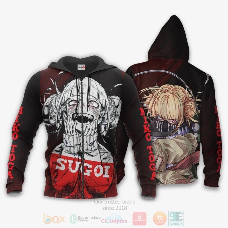 BEST Anime Himiko Toga Sugoi My Hero Academia All Over Print Hoodie-Bomber Jacket 13 Himiko Toga Sugoi My Hero Academia Anime 3D Hoodie Bomber Jacket