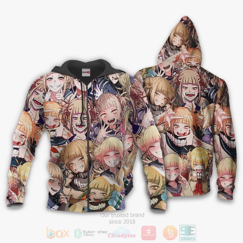 BEST Anime Himiko Toga Yakuza Toga Custom All Over Print Hoodie-Bomber Jacket 12 Himiko Toga Yakuza Toga Custom Anime 3D Hoodie Bomber Jacket