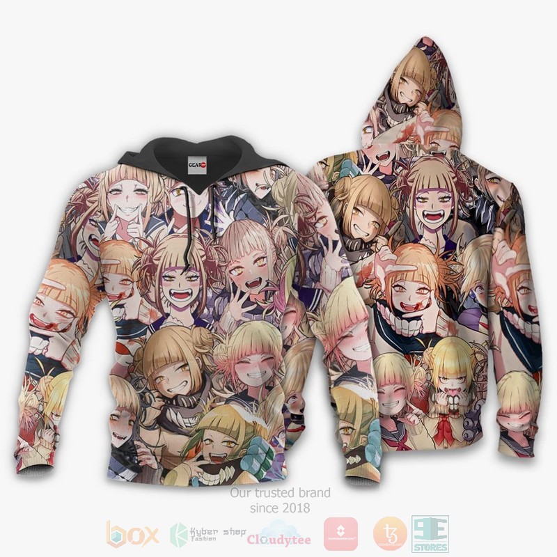 BEST Anime Himiko Toga Yakuza Toga Custom All Over Print Hoodie-Bomber Jacket 3 Himiko Toga Yakuza Toga Custom Anime 3D Hoodie Bomber Jacket 1 2
