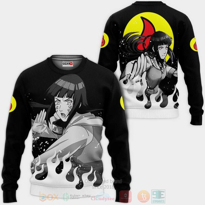 BEST Anime Hinata Hyuga Custom Naruto Shippuden All Over Print Hoodie-Bomber Jacket 2 Hinata Hyuga Custom Anime Naruto Shippuden 3D Hoodie Bomber Jacket 1