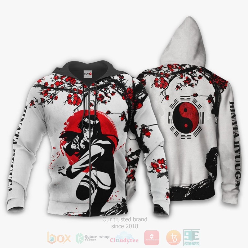 BEST Anime Hinata Hyuuga Japan Style Custom Naruto All Over Print Hoodie-Bomber Jacket 12 Hinata Hyuuga Japan Style Custom Naruto Anime 3D Hoodie Bomber Jacket