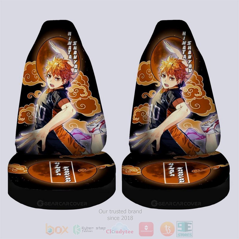 BEST-Anime Hinata Shouyou Haikyuu Luxury Car Seat Covers 3 Hinata Shouyou Haikyuu Anime Car Seat Cover 1 2