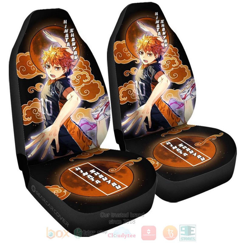 BEST-Anime Hinata Shouyou Haikyuu Luxury Car Seat Covers 4 Hinata Shouyou Haikyuu Anime Car Seat Cover 1 2 3