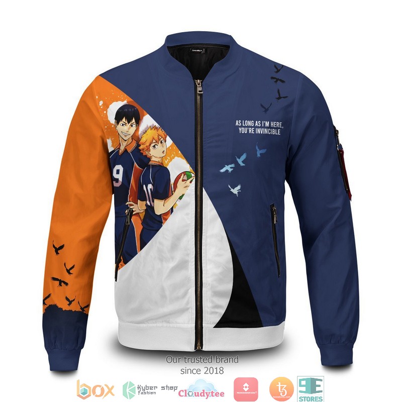 Hinata x Kageyama Bomber Jacket word1