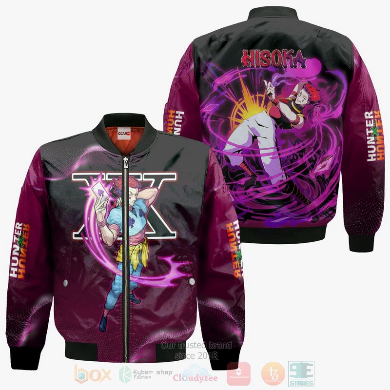 Hisoka Custom Anime Hunter x Hunter 3D Hoodie Bomber Jacket 1 2 3